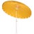Metal Panza 9 Ft Crank Umbrella, Yellow/White Pole For Sale - Image 7 of 9