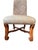 Late 20th Century Vintage Chairish Title French Provincial Carved Wood & Leather High-Back Side Chair For Sale - Image 5 of 8