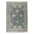 Vintage Modern Blue Distressed Rug - 09'08 X 13'09 For Sale