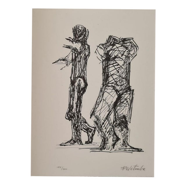 Fritz Wotruba, Erker Meeting 2, 1974, Lithograph For Sale