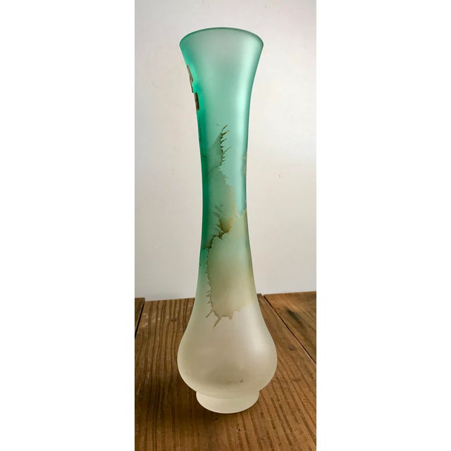 Vintage Art Glass Ambiente Zwiesel Germany Mouth Blown Bud Vase