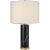 Cliff Table Lamp in Black Marble with Linen Shade Designer: AERIN Height: 30" Shade Detail: 12"x 23" x 14.5" Linen Base:...