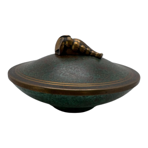 Carl Sorensen Arts and Crafts Bronze Covered Bowl