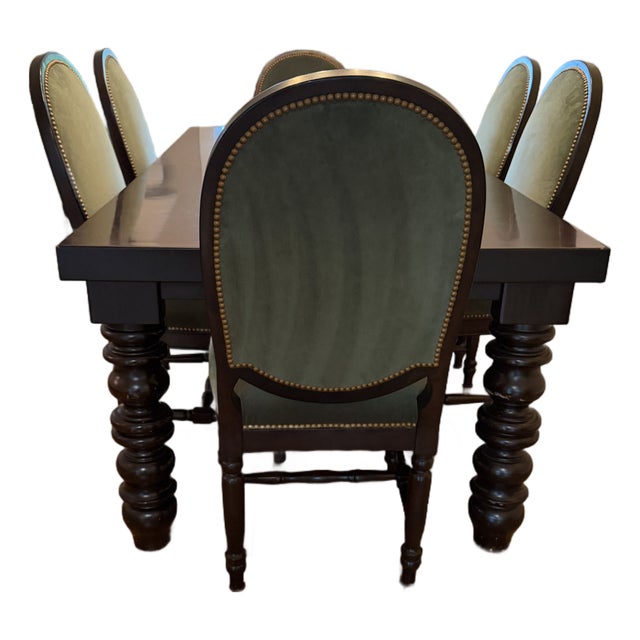 Drexel Heritage Postobello Dining Table and Chairs For Sale