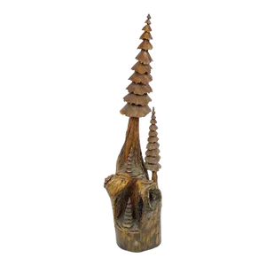 Late 20th Century Carved Wood Decorative Sculpture