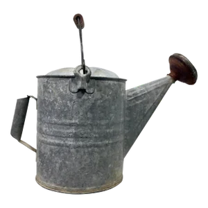 Large Rustic Vintage Copper + Steel Watering Can