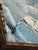 Signed Tim Dunham 2001 Fantasy Reverse Glass Painting-Mating Swans For Sale - Image 4 of 7