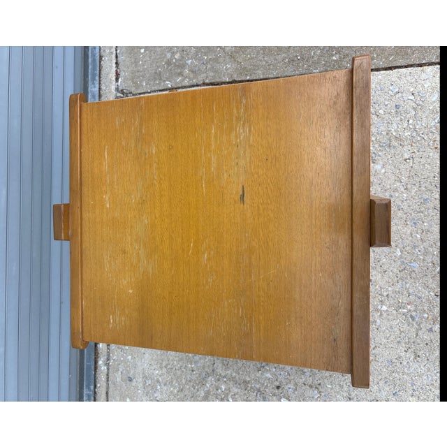 Wood 1950s Magazine Rack/ Table in the Style of Dunbar For Sale - Image 7 of 9