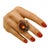Late 20th Century Bochic “Orient” Vintage Diamond, Citrine & Sapphire Ring Set In 18K Gold & Silve For Sale - Image 5 of 9