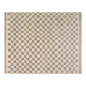 Contemporary Moroccan Checkered Hand Knotted Wool Rug,8'2"X9'8"