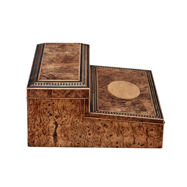 19th Century Victoria Burr Walnut Desk For Sale - Image 3 of 12