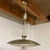 Vintage MCM 18" Brass Pull-Down Saucer Pendant Light For Sale - Image 4 of 6