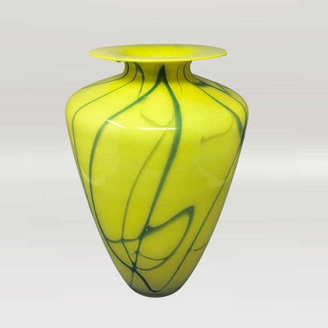 Large Mid-Century Modern Murano Glass Statement Vase by Dogi, 1960s For Sale - Image 4 of 10
