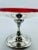 Mid 20th Century Vintage Reed & Barton Silver Plate & Ruby Red Enamel Pedestal Compote For Sale - Image 5 of 12