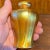 Small American Art Nouveau Style Gold Iridescent Glass Candlestick Lamp Shade For Sale - Image 9 of 9