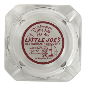 Iconic Little Joe's Restaurant Advertising Ashtray