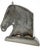 Chrome Horse Head Metal Bookends - a Pair For Sale - Image 8 of 13