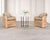An organic modern set of four Joshua Tree dining chairs after the original by Ralph Lauren for E.J. Victor. The "Isla"...