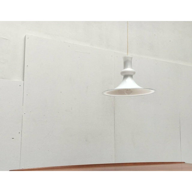 Vintage Danish Etude Glass Pendant Lamp by Michael Bang for Royal Copenhagen, 1970s For Sale - Image 6 of 17