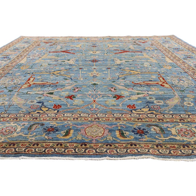 Contemporary Vintage Pakistani Bijar Rug, 09'03 X 11'11 For Sale - Image 3 of 10