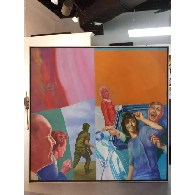 Modern Wayne Timm, Oil on Canvas Titled: The Case of Goof and Spoof, 1968 For Sale - Image 3 of 6