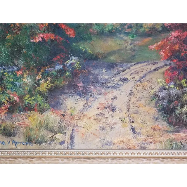 1940s "The Elkton Road" Realist Rustic Landscape Oil Painting, Framed For Sale - Image 9 of 11