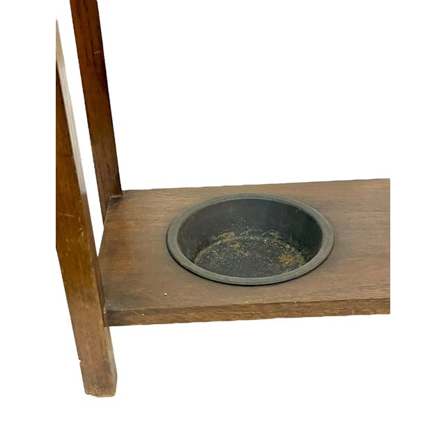 Early 20th Century Antique Mission Style Oak Stick Umbrella Stand Arts and Crafts Style For Sale - Image 4 of 12