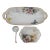 Antique Nippon Kutani Hand-Painted Porcelain Serving Set With Butterflies, C. 1910 For Sale