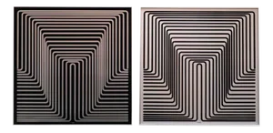 Yvaral (Jean-Pierre Vasarely), Positive Progression Structure, 1970s, Set of 2