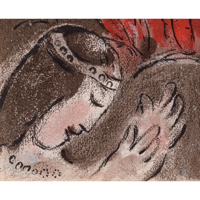 Marc Chagall, Sara et les Anges (Sarah and the Angels), Nude, 1960, Original Lithograph For Sale - Image 4 of 8