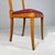 Mid-Century Modern Italian Wooden Chairs with Burgundy Sky, 1940s, Set of 6 For Sale - Image 12 of 15