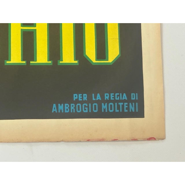 Vintage Italian Crime in the Mirror Movie Poster, 1964 For Sale - Image 3 of 6