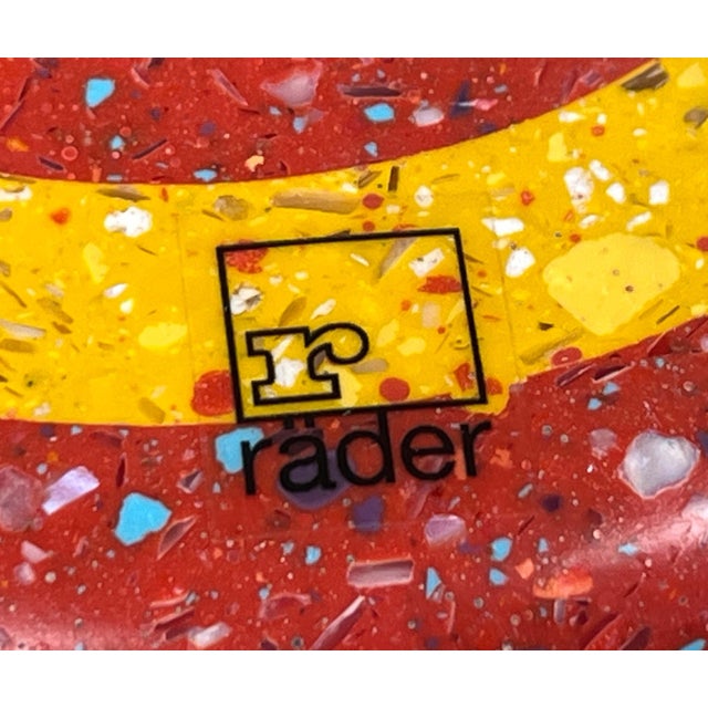 Orange German Postmodern Terrazzo Style Candleholder from Räder, 1980s For Sale - Image 8 of 10