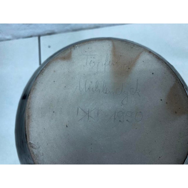 Large Floor Vase with Owl Decor from Töpfereihof Mühlendyck, 1990s For Sale - Image 6 of 14