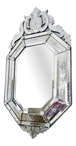 Antique Venetian Octagonal Mirror