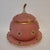 Gold Napoleon III Pumpkin-Shaped Pink Opaline Glass Punch Bowl from Baccarat, France, 1890s For Sale - Image 8 of 18