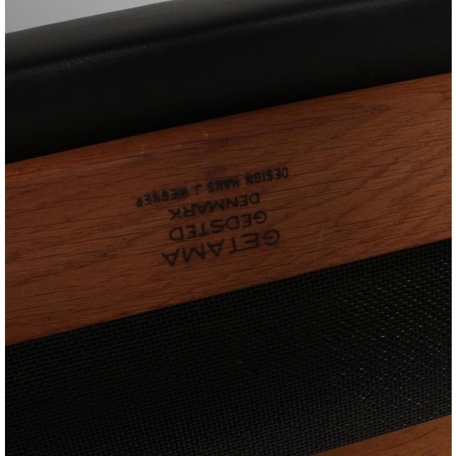 GE-370 Lounge Chair in Oak Frame and Full Grain Leather by Hans J. Wegner for Getama, 1960s For Sale - Image 6 of 8