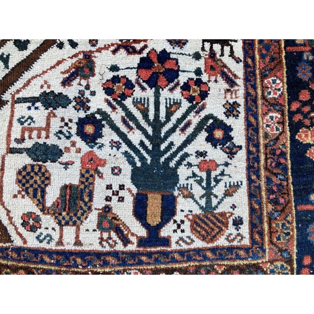 Neyriz Wool Rug, 1890s For Sale - Image 13 of 18