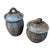 Rustic Late 20th Century Leon Roloff Studio Glazed Art Pottery Canisters- Set of 2 For Sale - Image 3 of 12