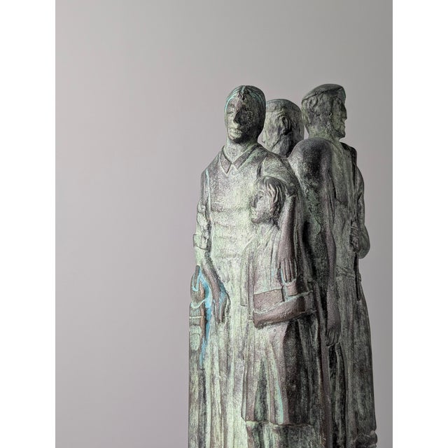 2000 - 2009 Paulino Larrañaga, Basque Roots Sculpture, 2001, Bronze on Marble Base For Sale - Image 5 of 13