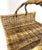 1960s Oversized Vintage French Country Wicker Basket With Twisted Handle – Firewood or Blanket Storage For Sale - Image 5 of 11