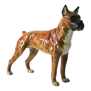 Boxer Dog Porcelain Decorative Object From West Germany, 1968