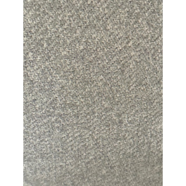 Light Gray 'Roger & Chris' Sofa - Vintage Gray Wool Felt For Sale - Image 8 of 9