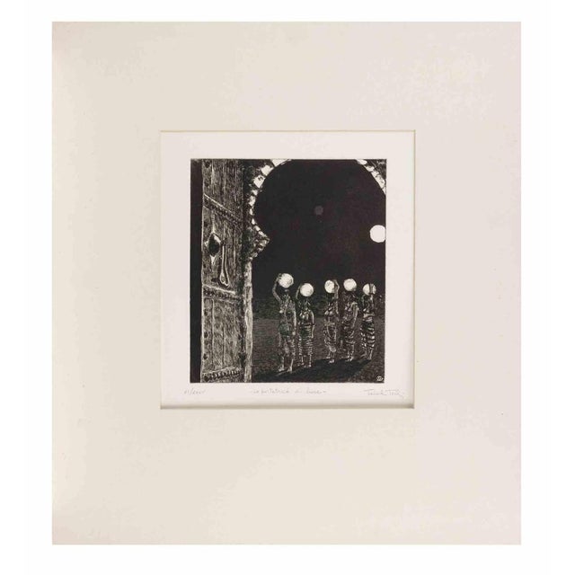 Etching realized in 1990s. Hand signed and numbered in pencil. Edition of 35, in roman numbers. Very Good condition,...