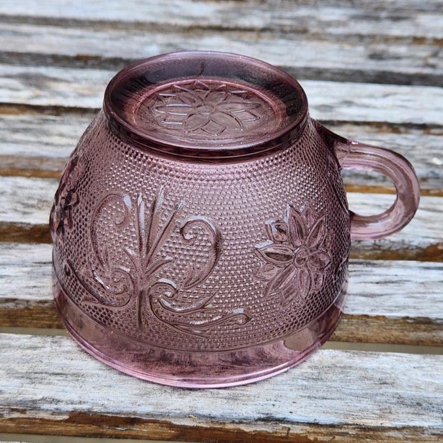 Contemporary 1990s Plum Amethyst Tea Cup by Indiana Glass Tiara Exclusives For Sale - Image 3 of 6