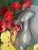 1970s 1970s' Vintage Still Life Painting of a Pitcher and Colorful Flowers For Sale - Image 5 of 10