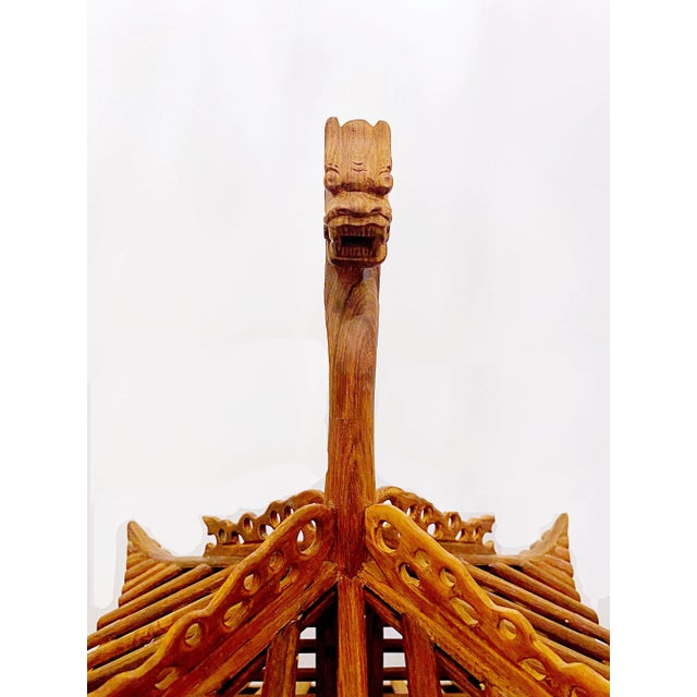 Japanese Pagoda Style Teak Wood Bird Cage For Sale - Image 3 of 12