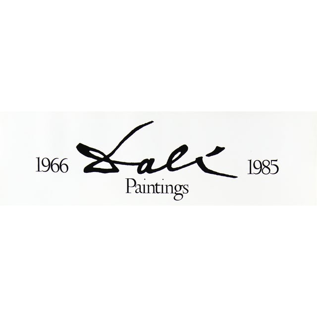 Original 1985 offset lithograph poster advertising an exhibition of Salvador Dalí paintings owned by Phyllis Lucas at the...