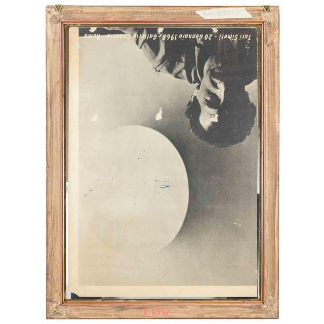 Sirio Pellegrini, Portrait, Mixed Media on Paper, 1950s For Sale - Image 4 of 5