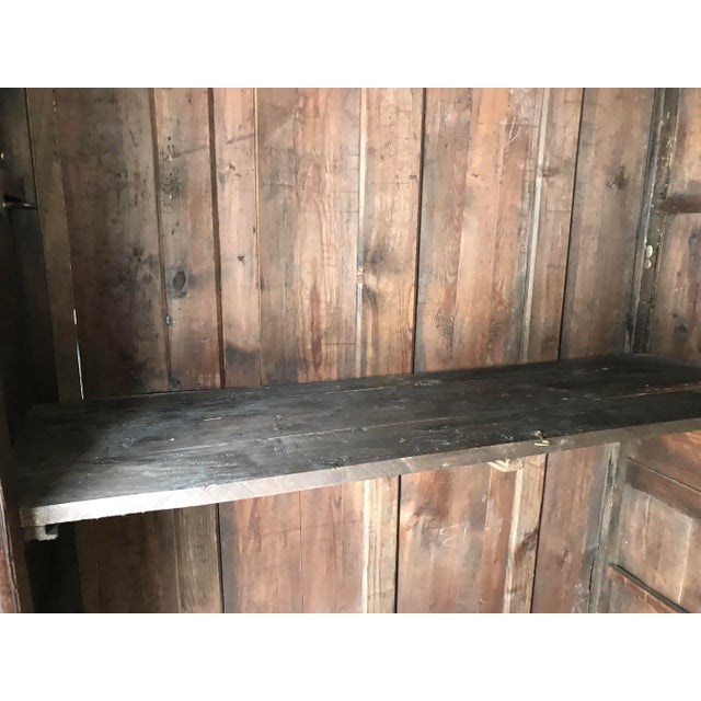 18th Century French Country Highly Carved Walnut Wedding Armoire For Sale - Image 9 of 10